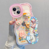 Bracelet Chain Holder Case For iPhone 3D Rainbow Love Stand Cover